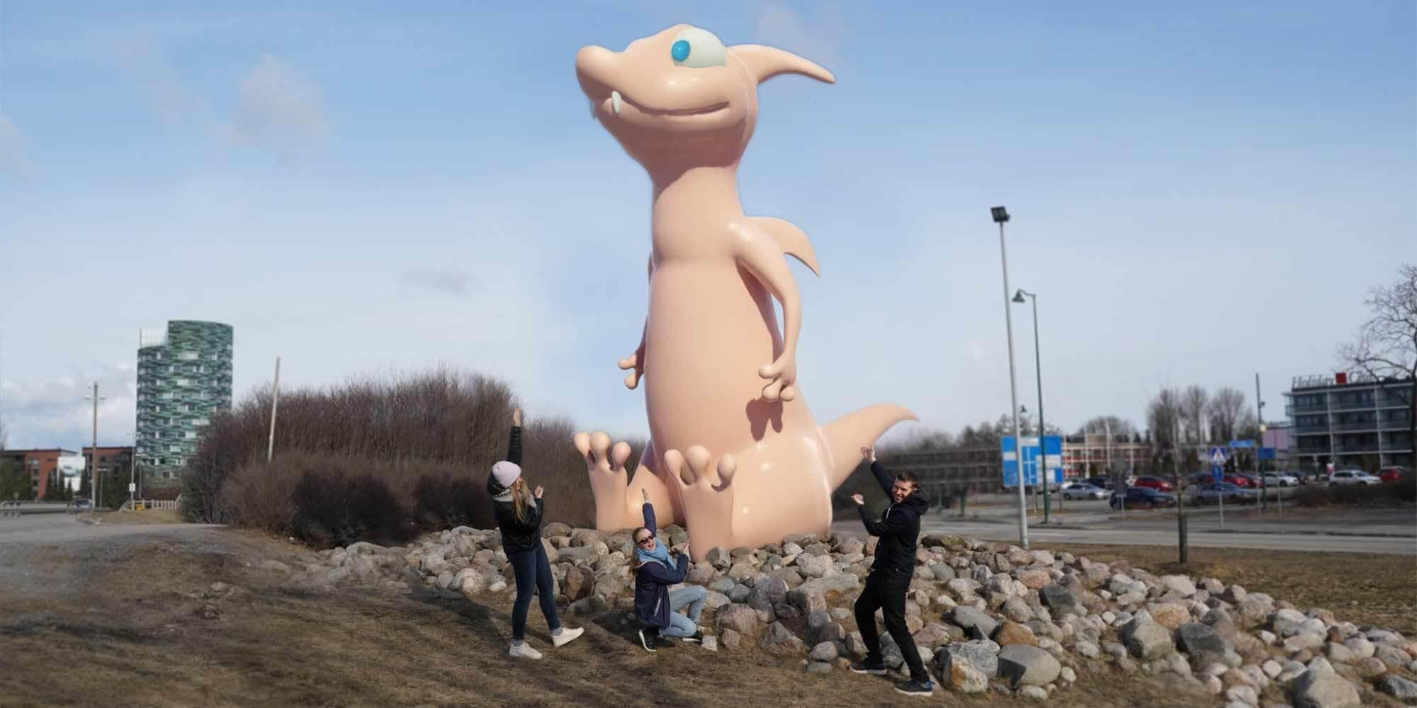 Turun virallisen kaupunkieläimen titteli jaettiin uudestaan – tutulla paikalla komeilee nyt IT-alan yrityksen maskotti